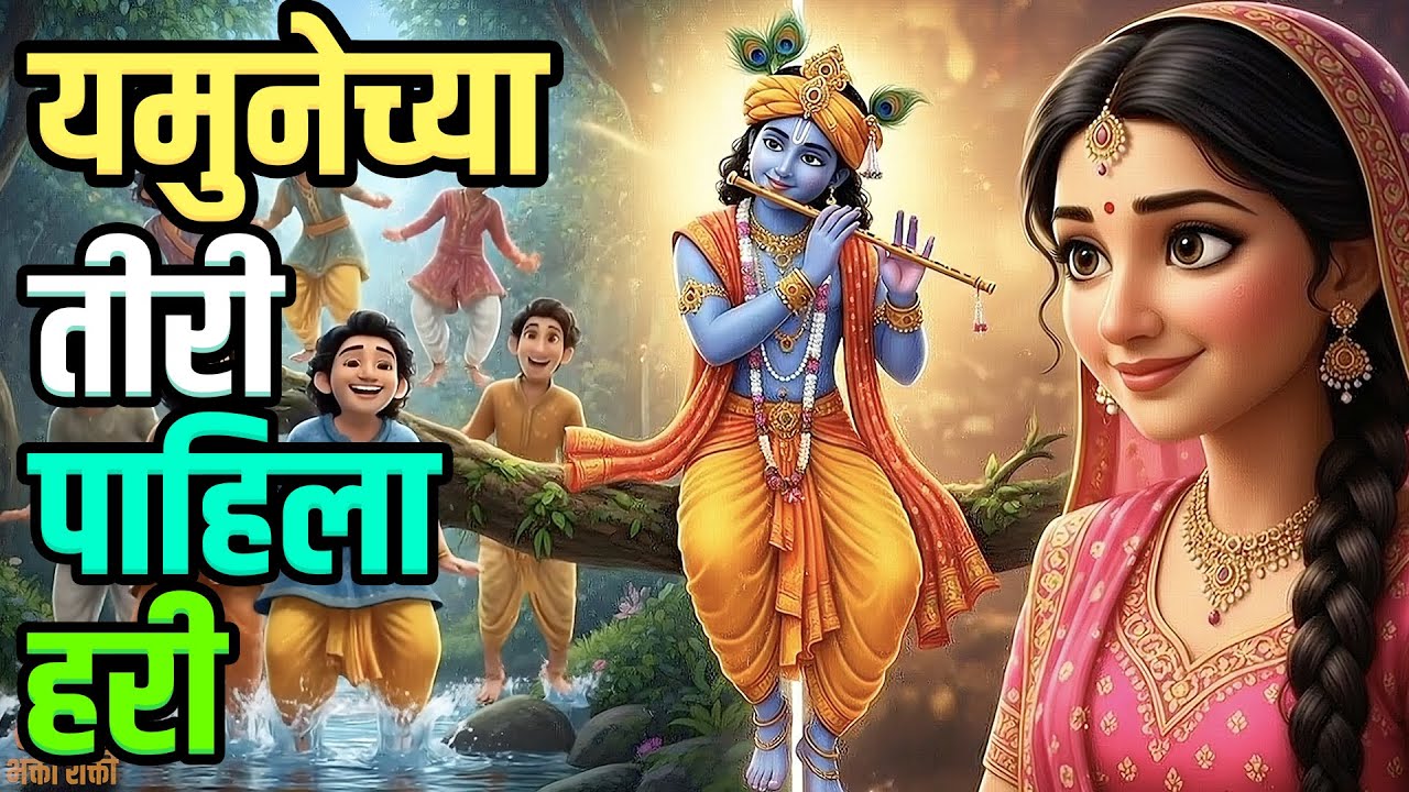 Yamunechya Tiri Paramparik Gavlan (यमुनेच्या तीरी काल पाहिला हरी ) lyric Song | BhaktiShakti