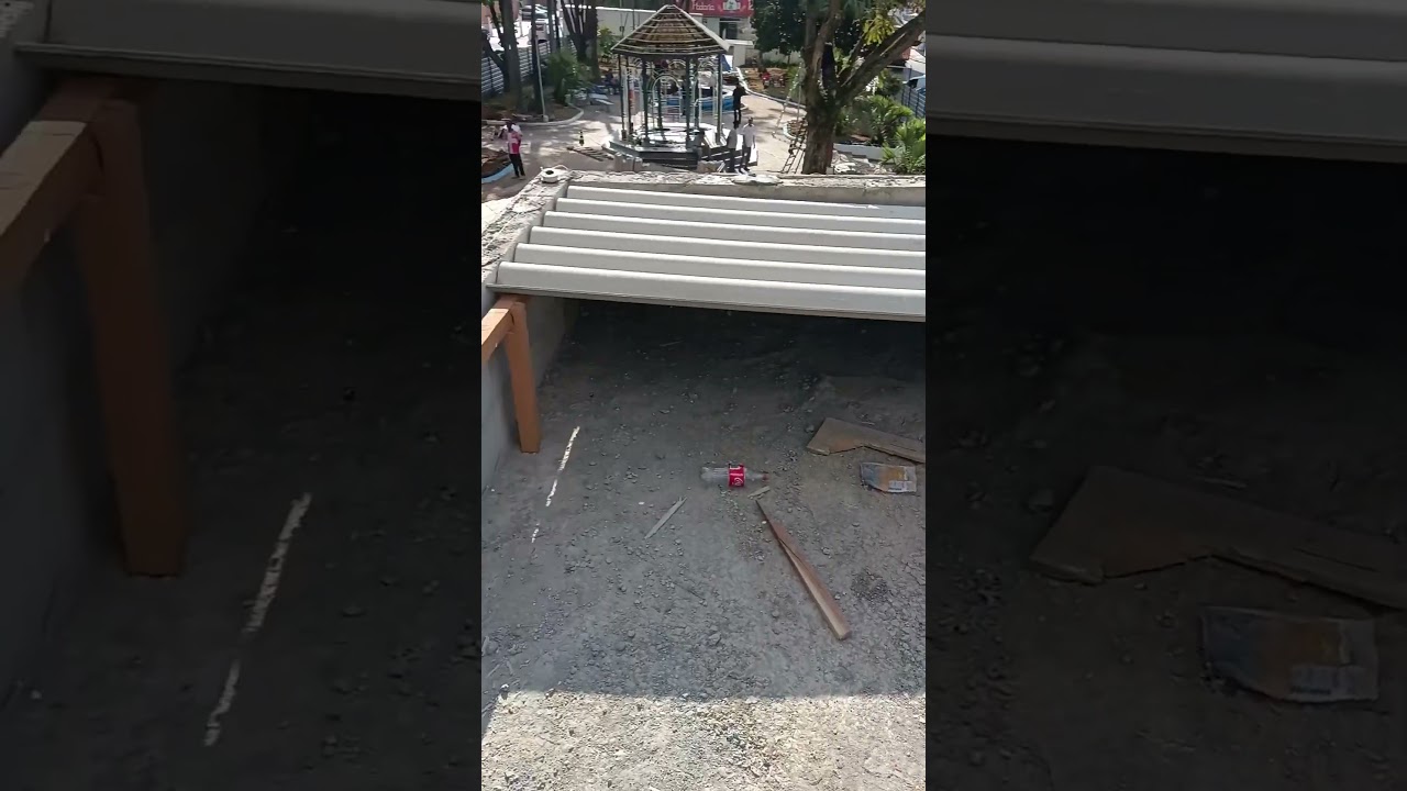 Telhado embutido de Eternit.    #obras #telhado #arquitetura #engenhariacivil #arquiteturade#telhas