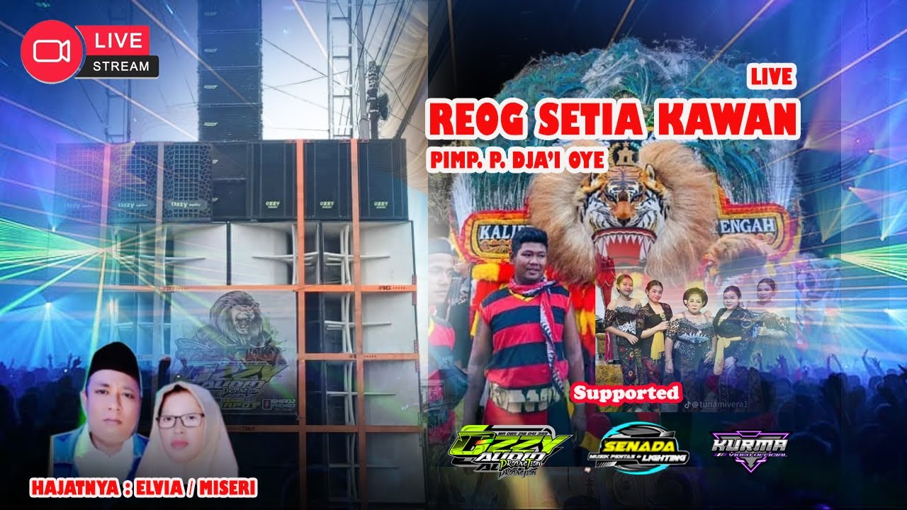 (live malam) Reog Setia Kawan Pimp. P. Dja'i///Hajatnya : Elvia / Miseri Kunir Lor///Feat Ozzi Audio