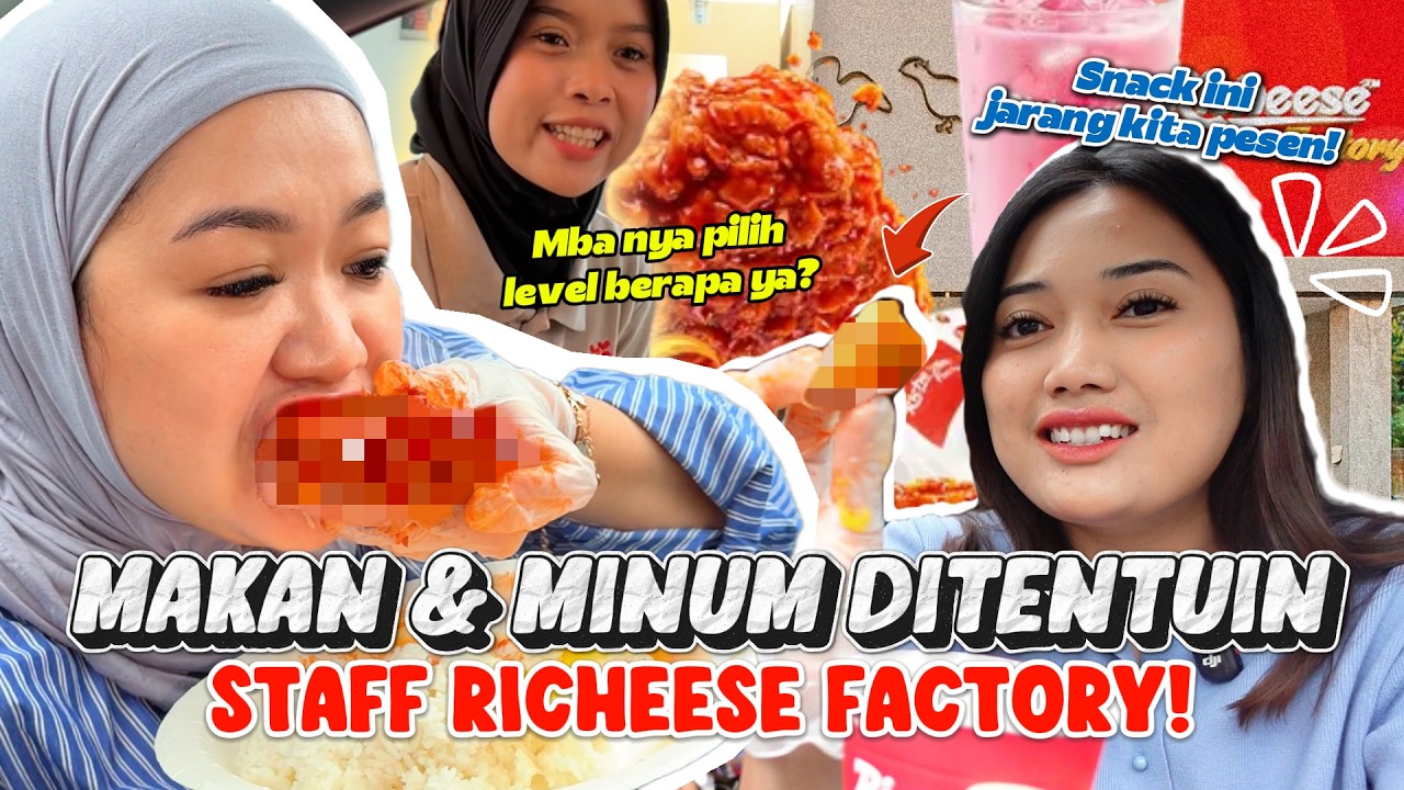 MAKAN DAN MINUM DI TENTUIN DRIVETHRU RICHEESE FACTORY! DI PESENIN APA YA?