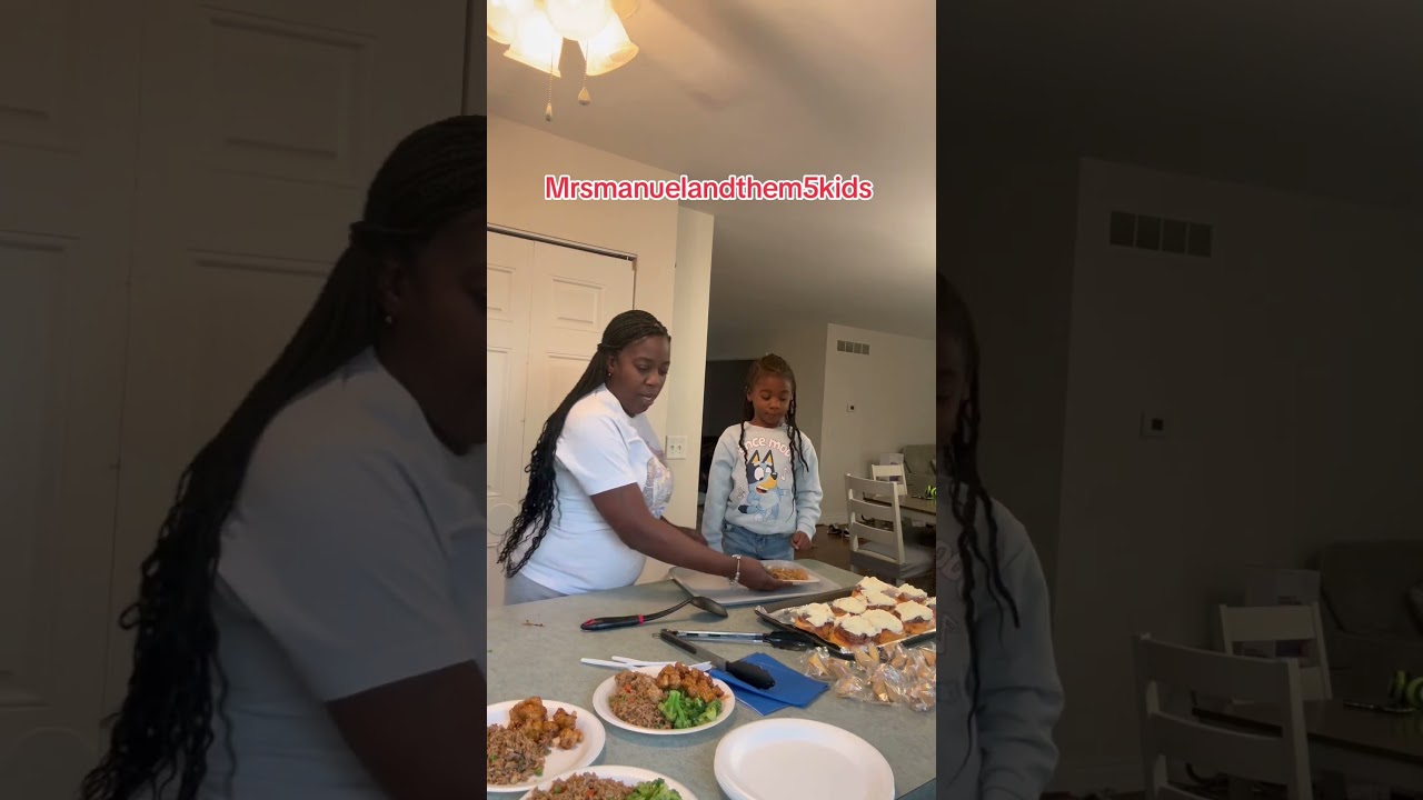 Feeding the gang..onething I’m going to do is feed my kids 