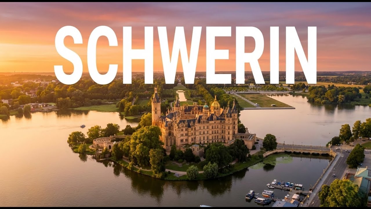 Schwerin: The Floating Heritage - A 4K Journey in 3D Above The Island Throne.