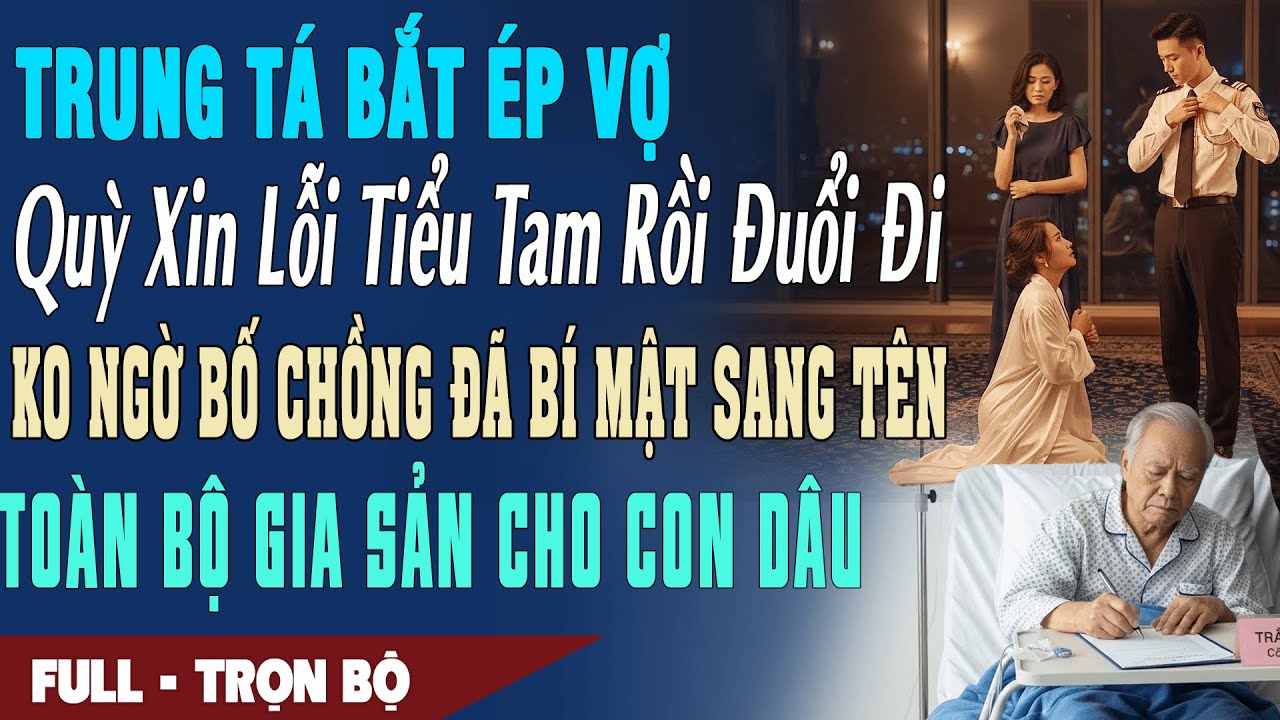 ❤️ Truyện Ngôn Tình TRUNG TÁ ÉP VỢ QUỲ XIN LỖI BỒ RỒI ĐUỔI ĐI Bố Chồng Bí Mật Để Lại Gia Sản Cho Vợ