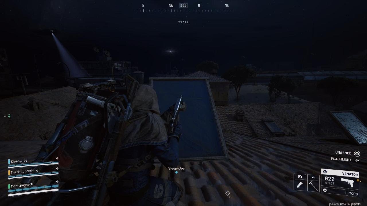 Surviving buried city night 