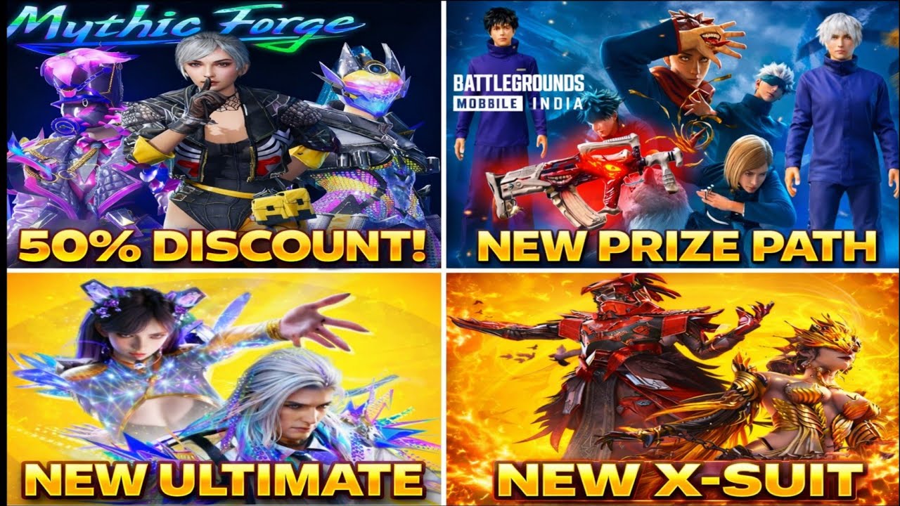 🔴 4.3 Mythic Forge || Prize Path | Ultimate Set A ll 4.3 X-SUIT3DLOOK| A18 RP 90% off ULTIMATE GUN 👍
