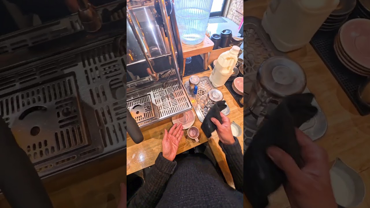 POV - Crafting your Caramel Latte ☕️