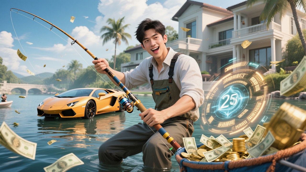 窮小夥意外激活神級垂釣系統，靠釣魚致富兌換現金豪車豪宅，一路逆襲成為頂級大佬！ MTDJ