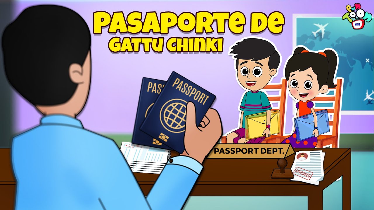 Cuentos infantiles españoles | PASAPORTE DE GATTU CHINKI | Moral Stories | PunToon Kids - Español