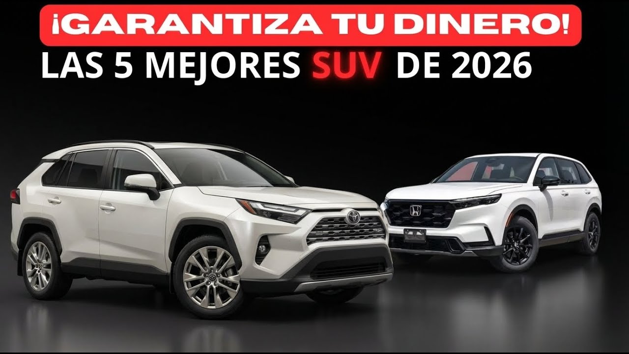 ¡GARANTIZA TU DINERO !  LAS 5 MEJORES SUV del 2026 🚙⚡ ¡Máxima Durabilidad, Cero Averías!