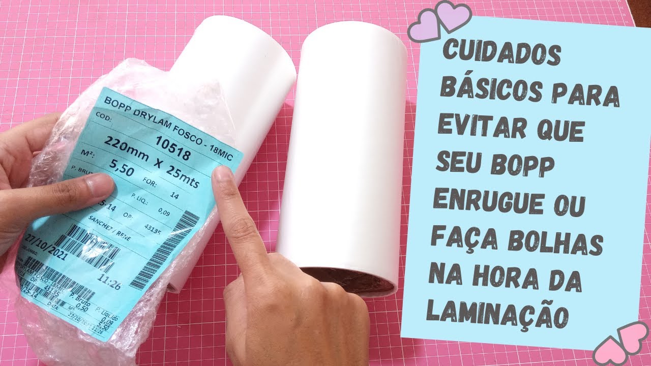 O que fazer para evitar bolhas e rugas no BOPP na hora de laminar suas capas ou tags?