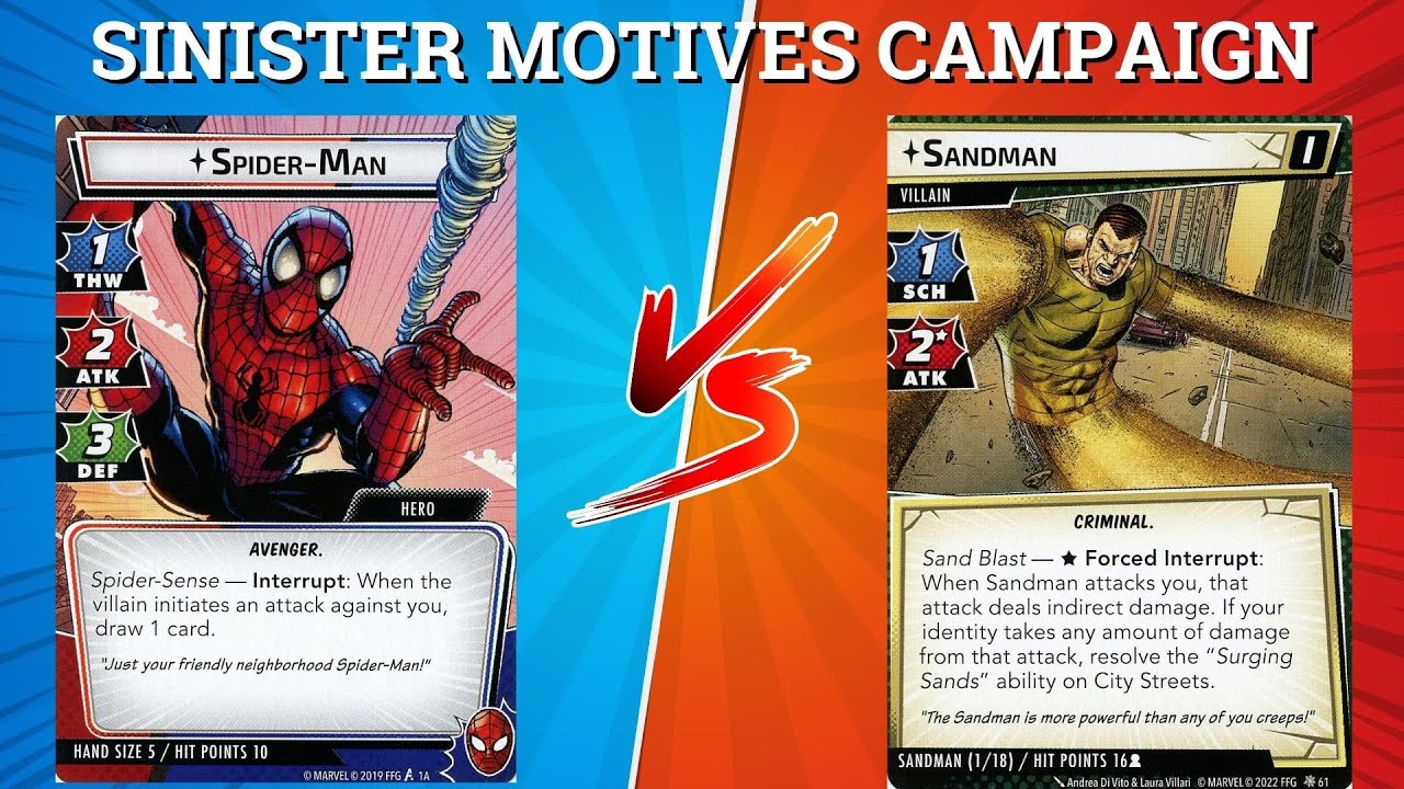 Spider-Man vs. Sandman - Sinister Motives Campaign - Marvel Champions