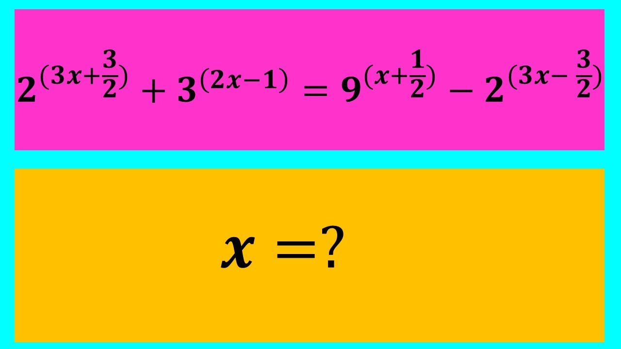 solving   exponential equations  with different bases / exponential equations