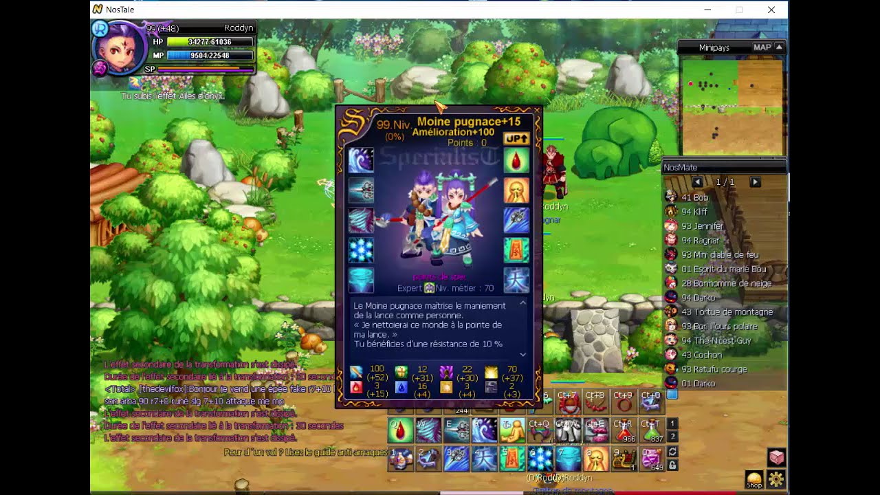 Nostale FR S1 : Roddyn : Pr&eacute;sentation de personnage #1