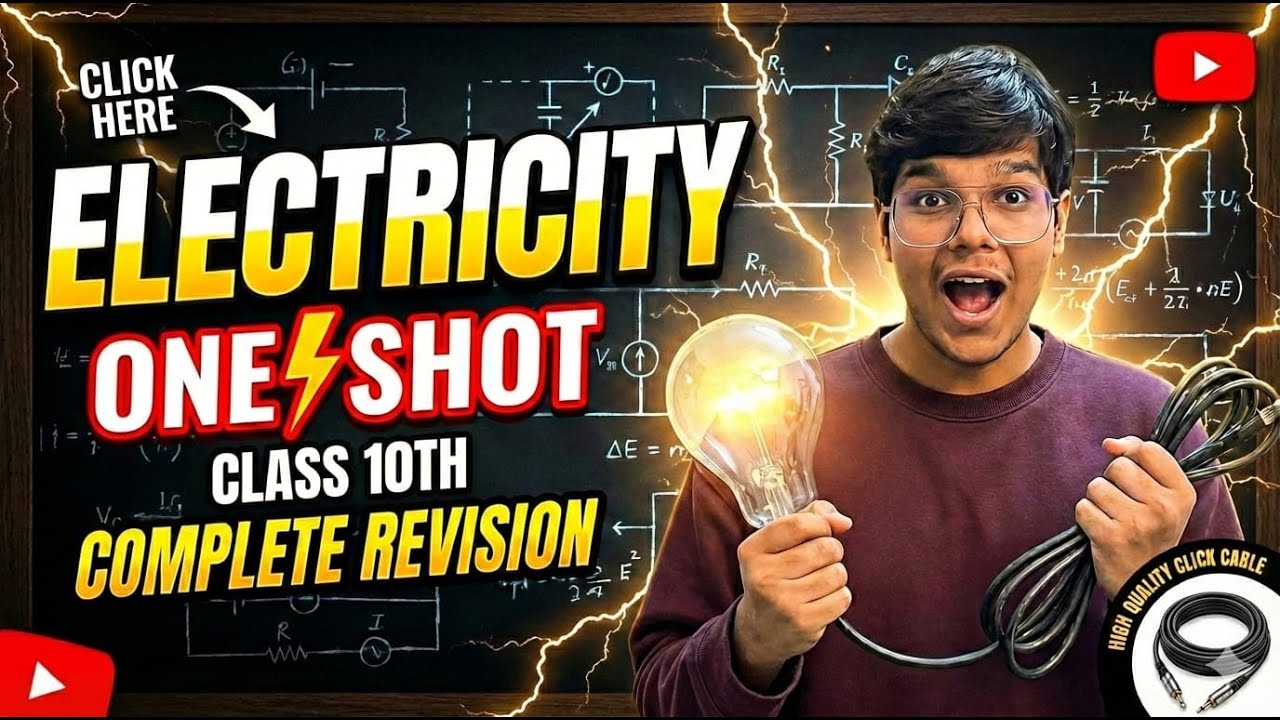Class 10 Electricity ⚡ One Shot Full Concept Revision