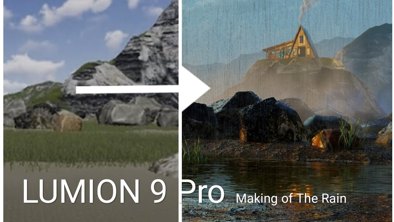 LUMION 9 PRO Tutorial |  Making of  The Rain