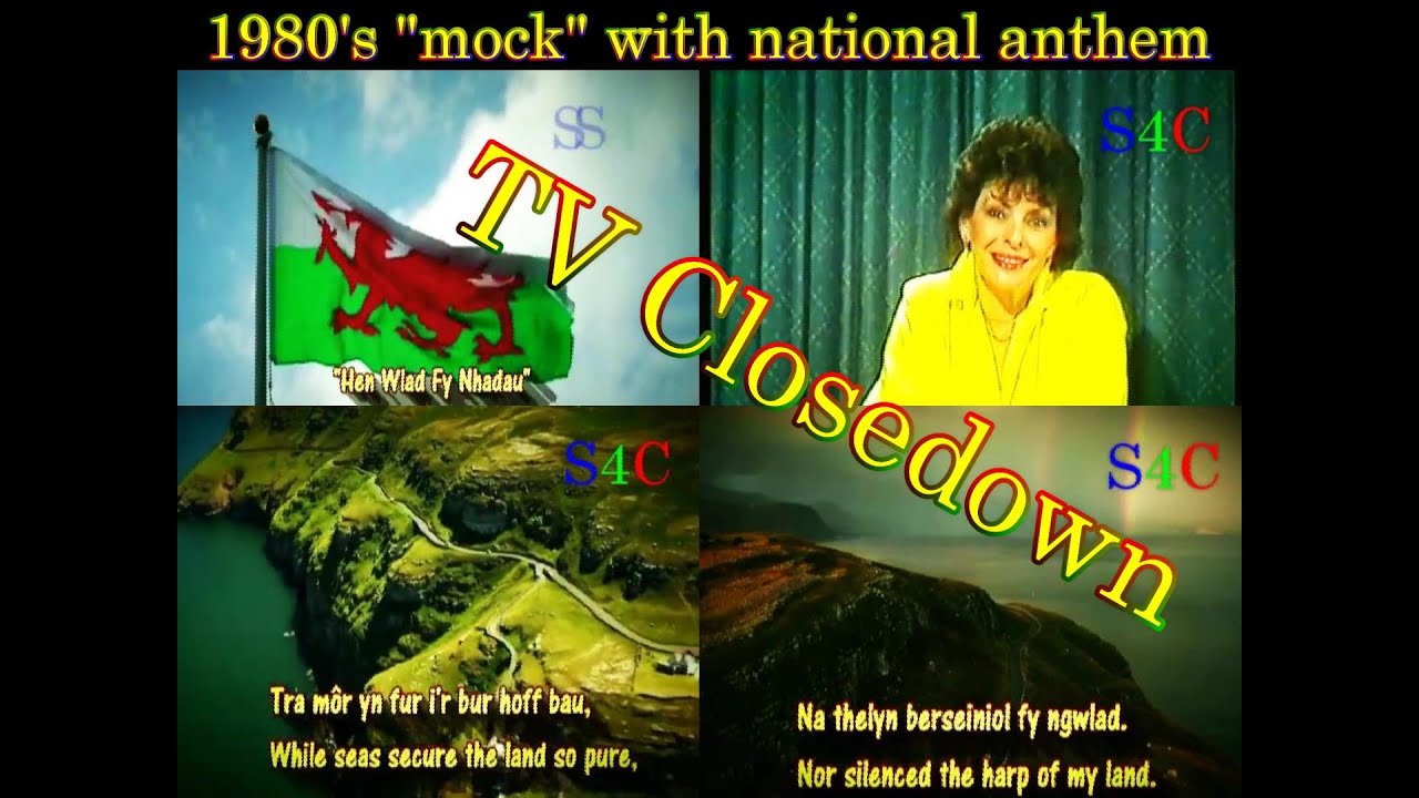 Welsh Television Closedown & National Anthem, My hen wlad fy nhadau.(1980's mock)