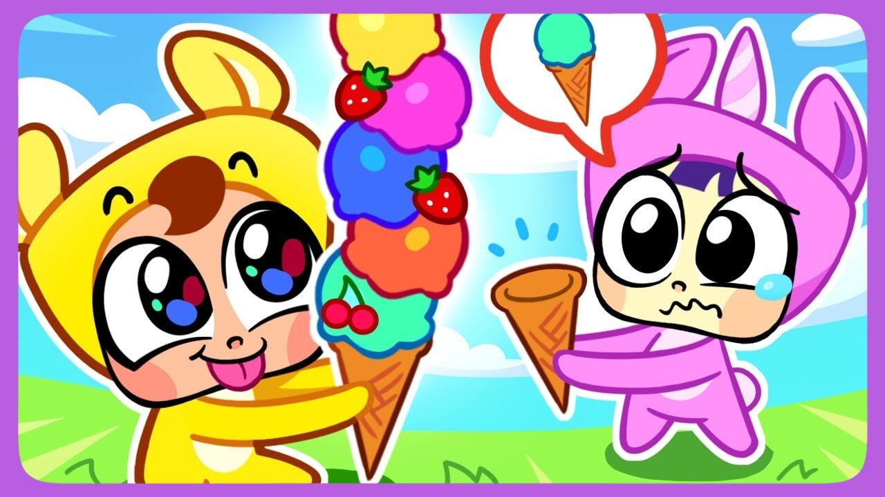 I want it! 😍 Sharing is Caring 🤗 Big vs Small | Learn Good Manners for Kids | Nursery Rhymes