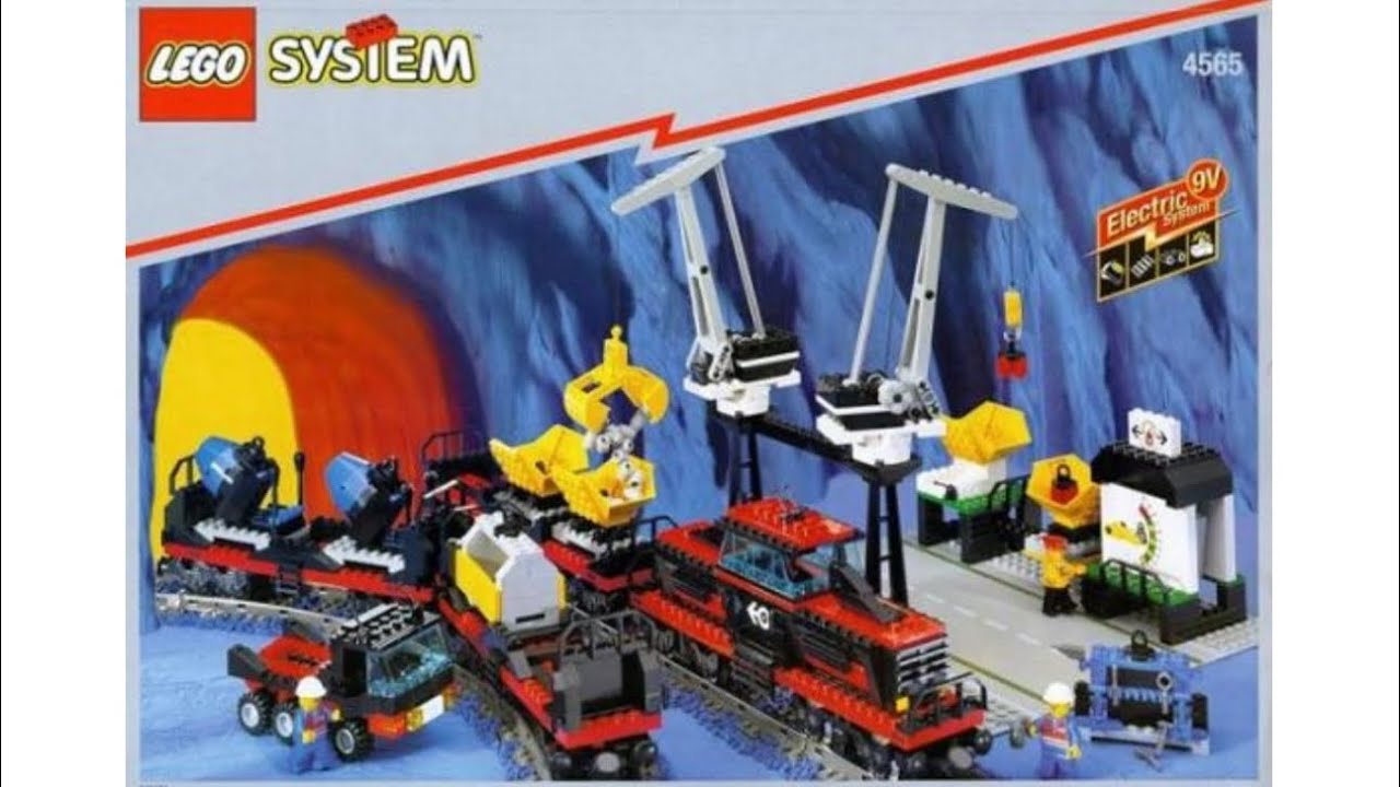 Lego review 4565 Freight and Crane Railway from 1996.