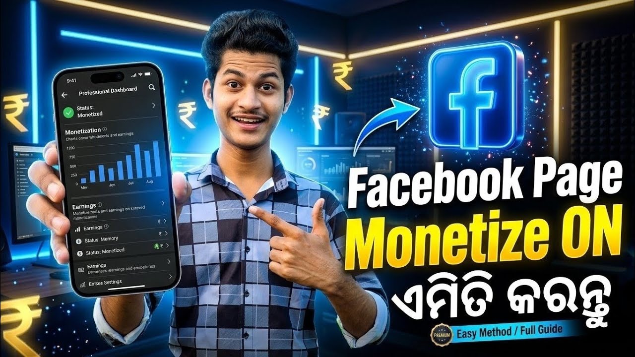 Facebook Monetization Setup In Odia | How To Monetize Facebook Page | Facebook Monetize