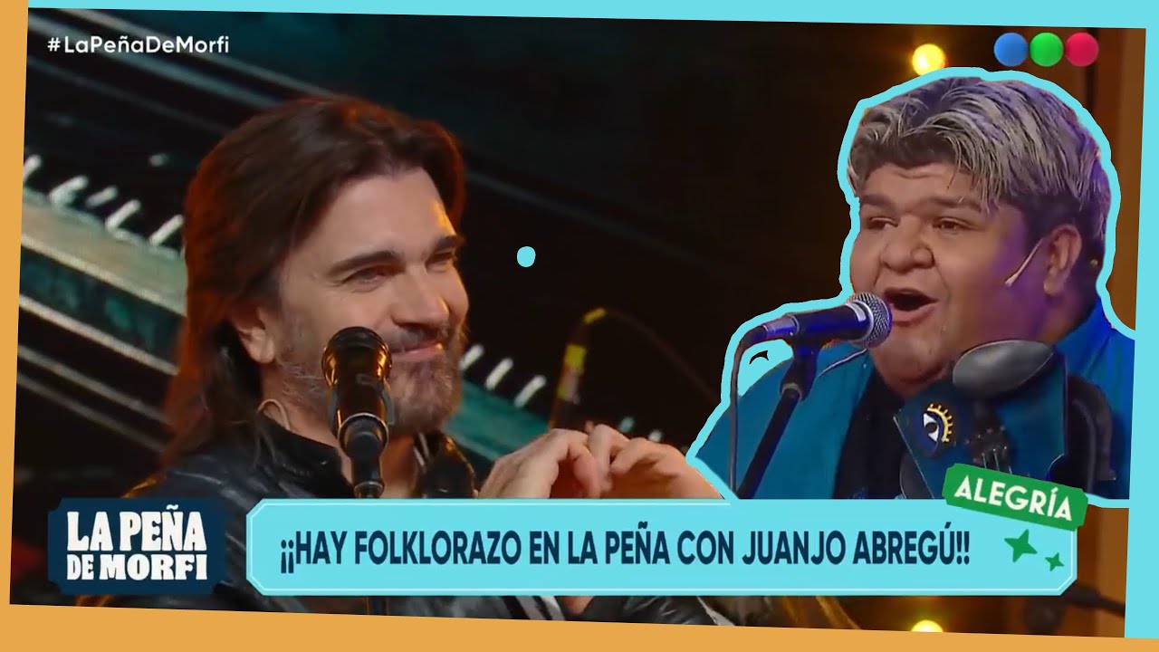 JUANES y un regalo de La Pe&ntilde;a de Morfi JUANJO ABREGU 