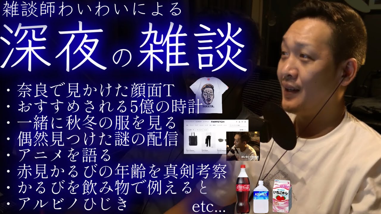 雑談師わいわいによる止まらないハナシ 深夜雑談【わいわい切り抜き】