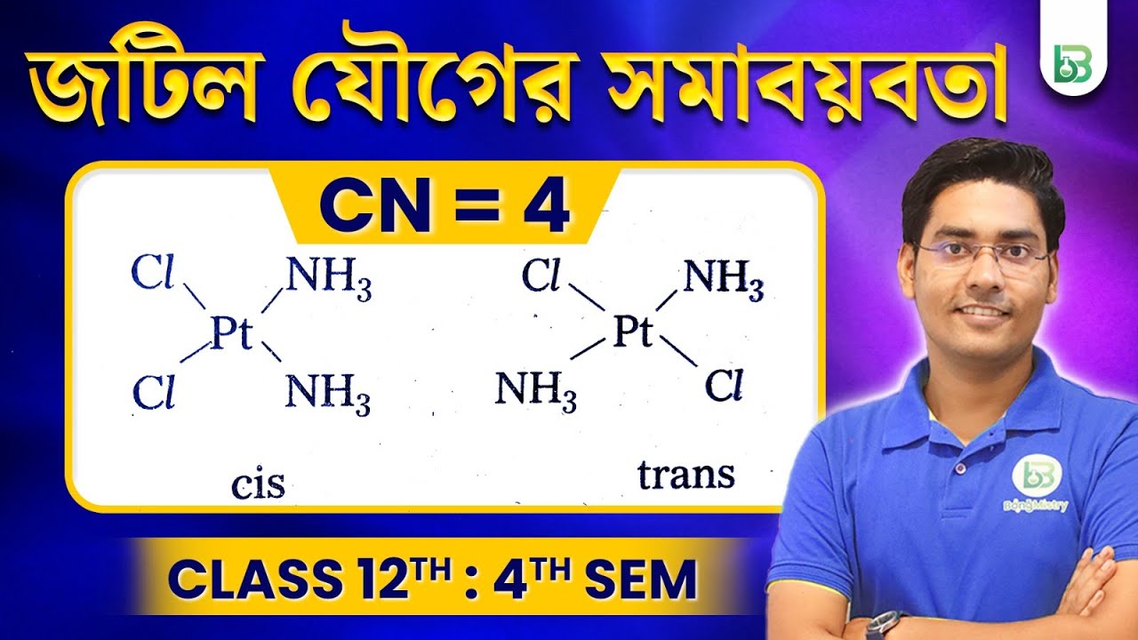 Isomerism of Coordination Complex in bengali class12, 4th sem/জটিল যৌগের সমাবয়বতা,NKD, BongMistry