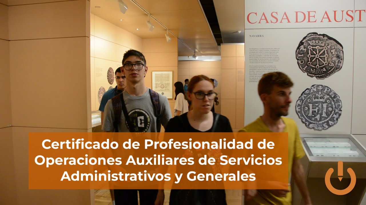 Certificado de Profesionalidad de Operaciones Auxiliares de Servicios Administrativos y Generales