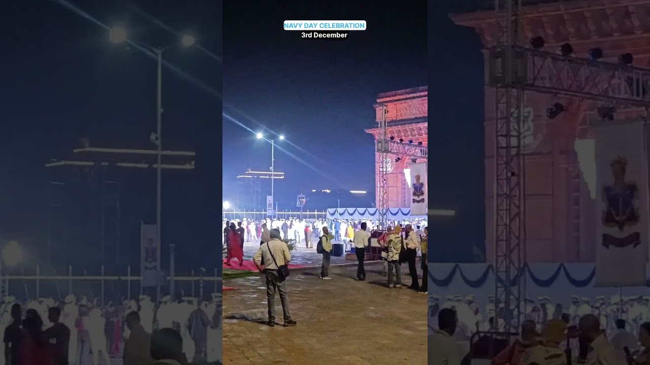Indian Navy day celebration at gateway of india, mumbai, bharat 