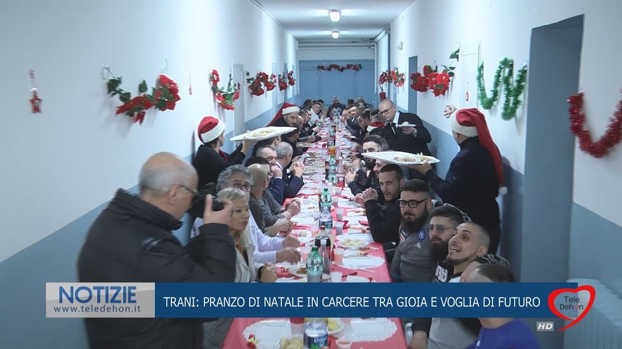 TRANI: PRANZO DI NATALE IN CARCERE TRA GIOIA E VOGLIA DI FUTURO