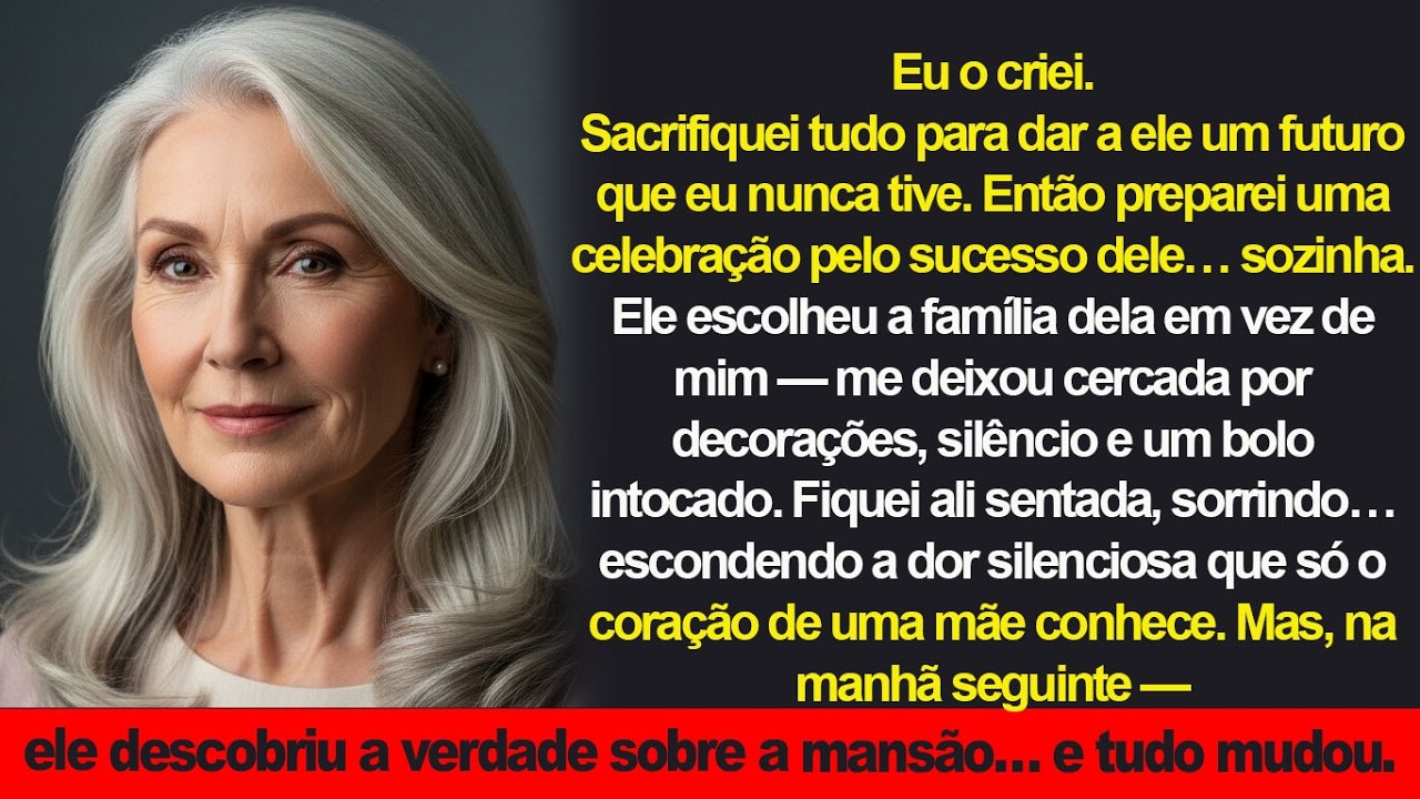 Meu filho me deixou como um estorvo  ‘Fica aí’  Ele foi embora com os sogros… e no dia seguinte…