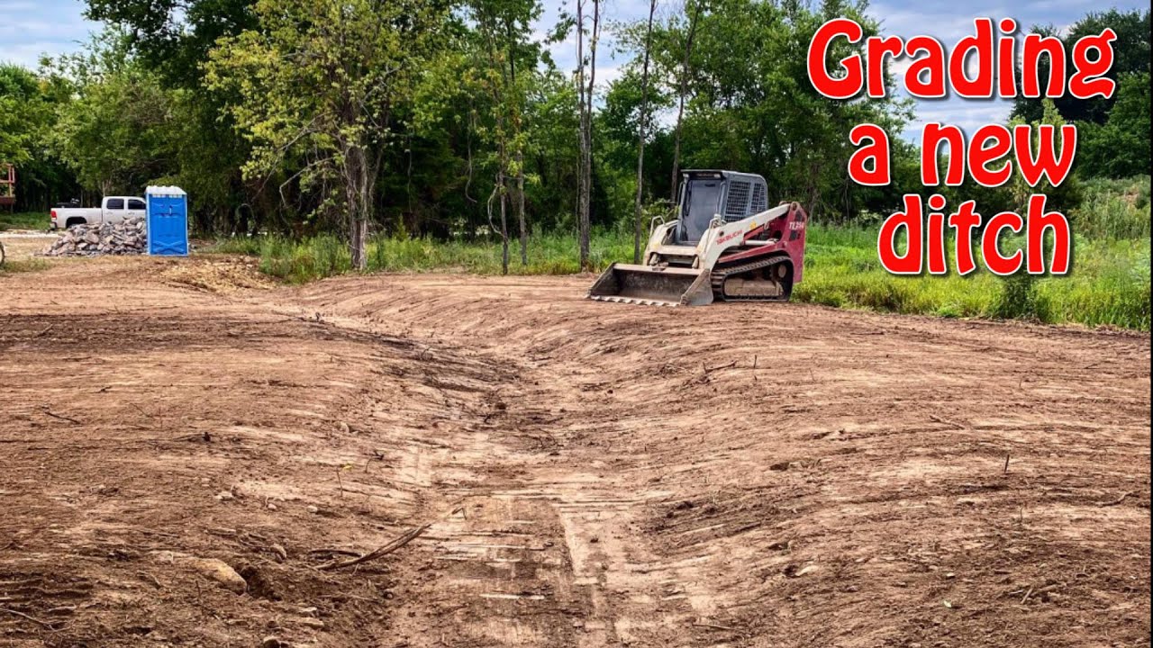 Grading In A New Ditch