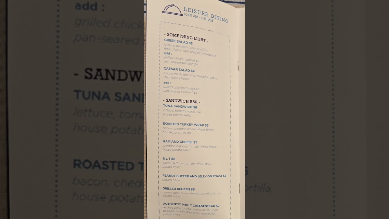 What’s REALLY on the Carnival Cruise Room Service Menu? | 