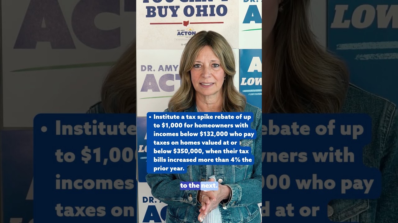 Amy Acton Releases her Property Tax Plan