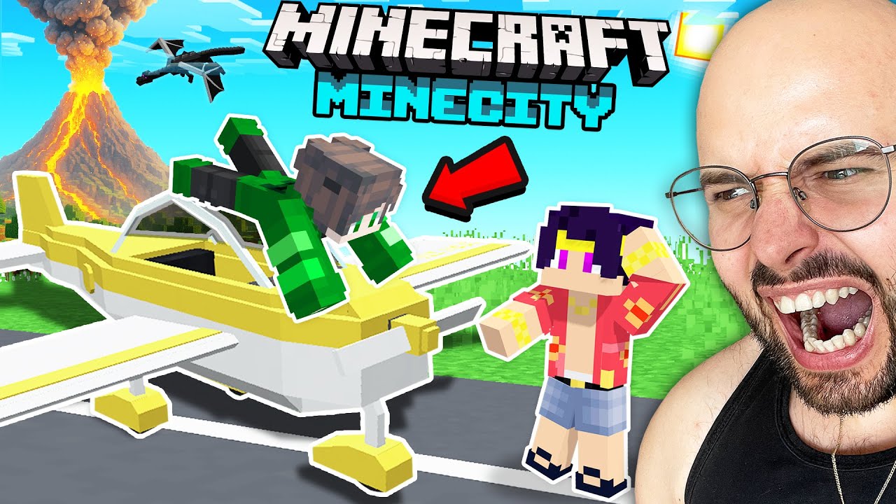 Am gasit AVIONUL FURAT din Minecity... DRAGON la VULCAN?