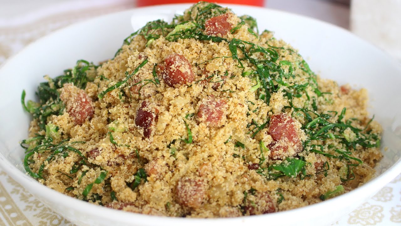 FAROFA DE COUVE - RECEITAS QUE AMO