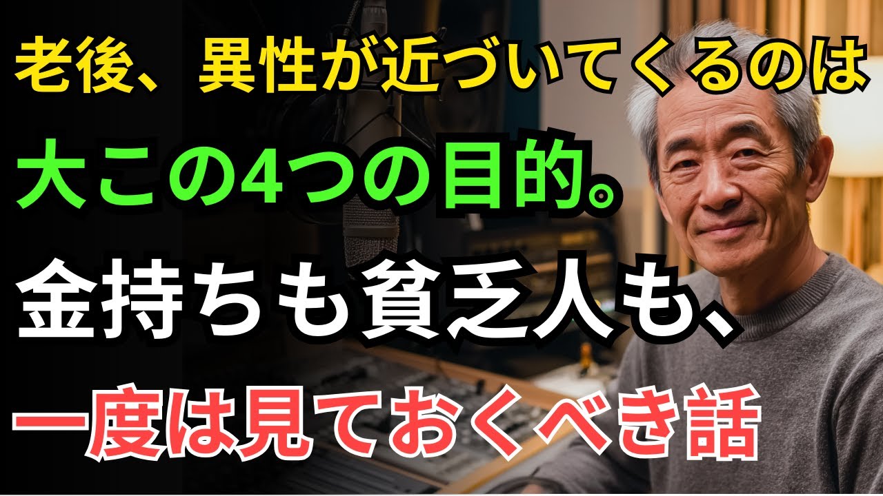 老後、異性が近づいてくるのは大抵この４つの目的。金持ちも貧乏人も、一度は見ておくべき話【シニアの本音】| 高齢者の知恵