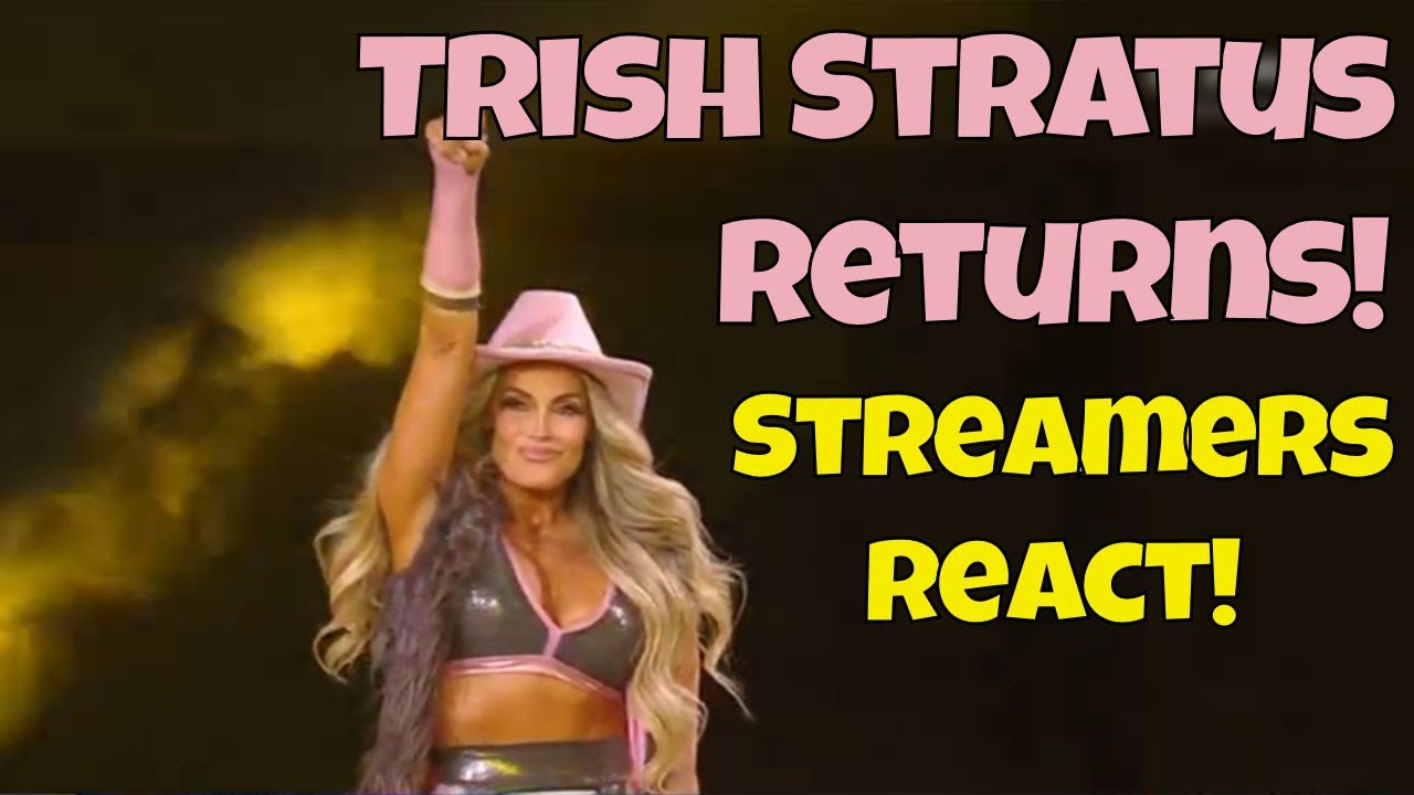 Реакция стримеров! Триш Стратус возвращается на Royal Rumble 2025! #wwe #royalrumble #return