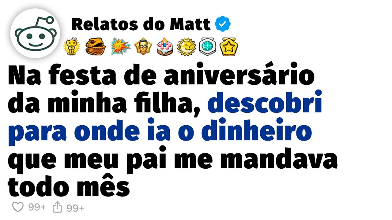 Na festa de aniversário da minha filha descobri para onde ia o dinheiro que meu pai mandava