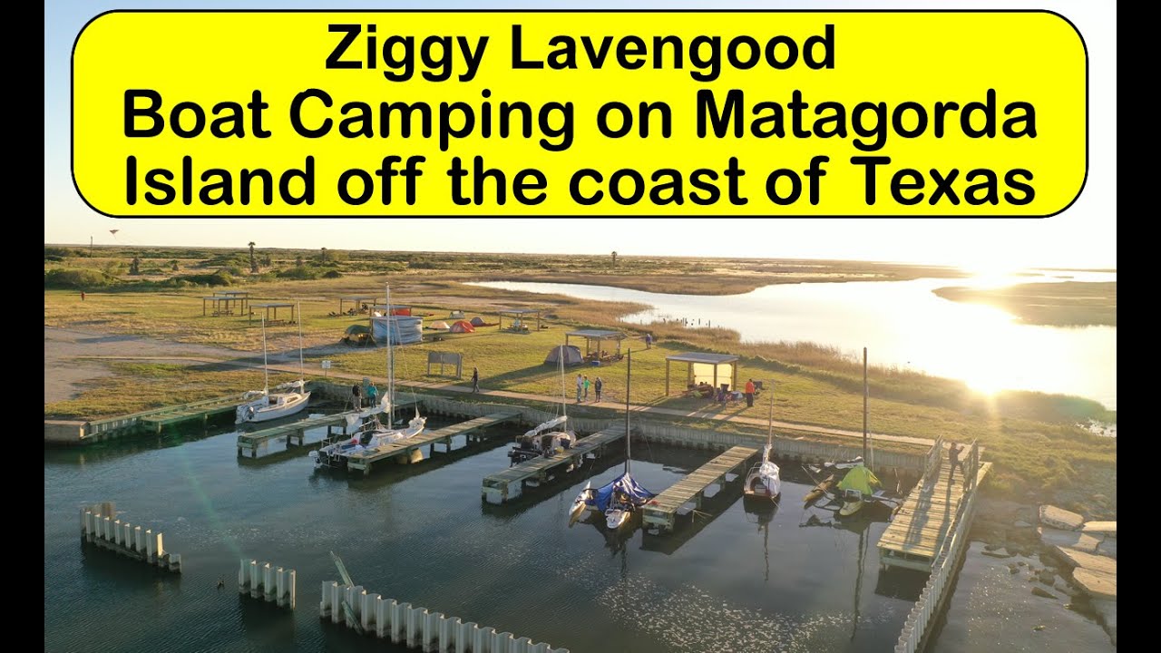 Boat Camping on Matagorda Island Texas on a Windrider 17