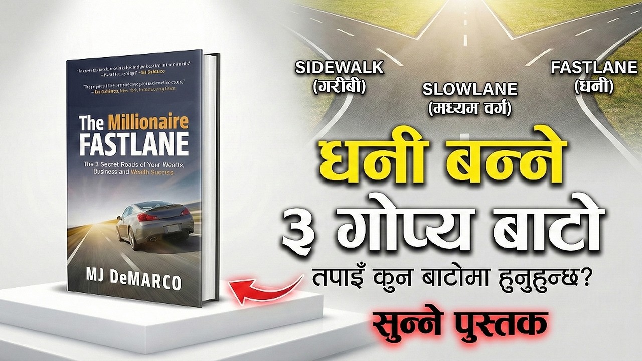 धनी बन्ने ३ गोप्य बाटोहरू 🚀 The Millionaire Fastlane Full Book Summary in Nepali
