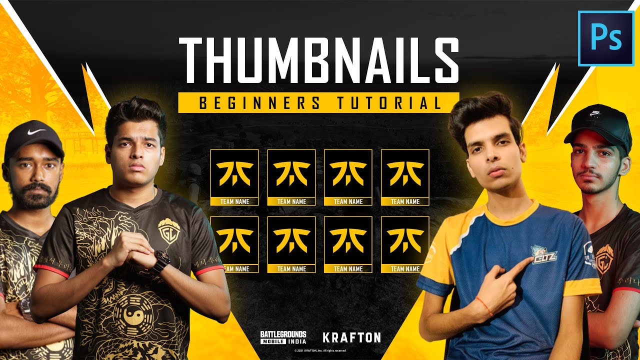 Tournament GFX Pack - Part 10 - Thumbnails | Beginners Tutorial | Adobe Photoshop | Free Template