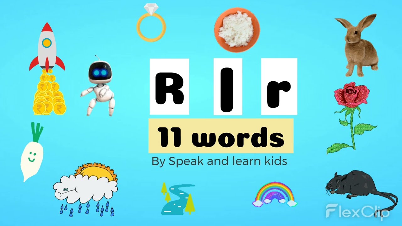 R for Rainbow | R for Rat  | R for Rabbit | Learn R 11 Letters for kids | song for children