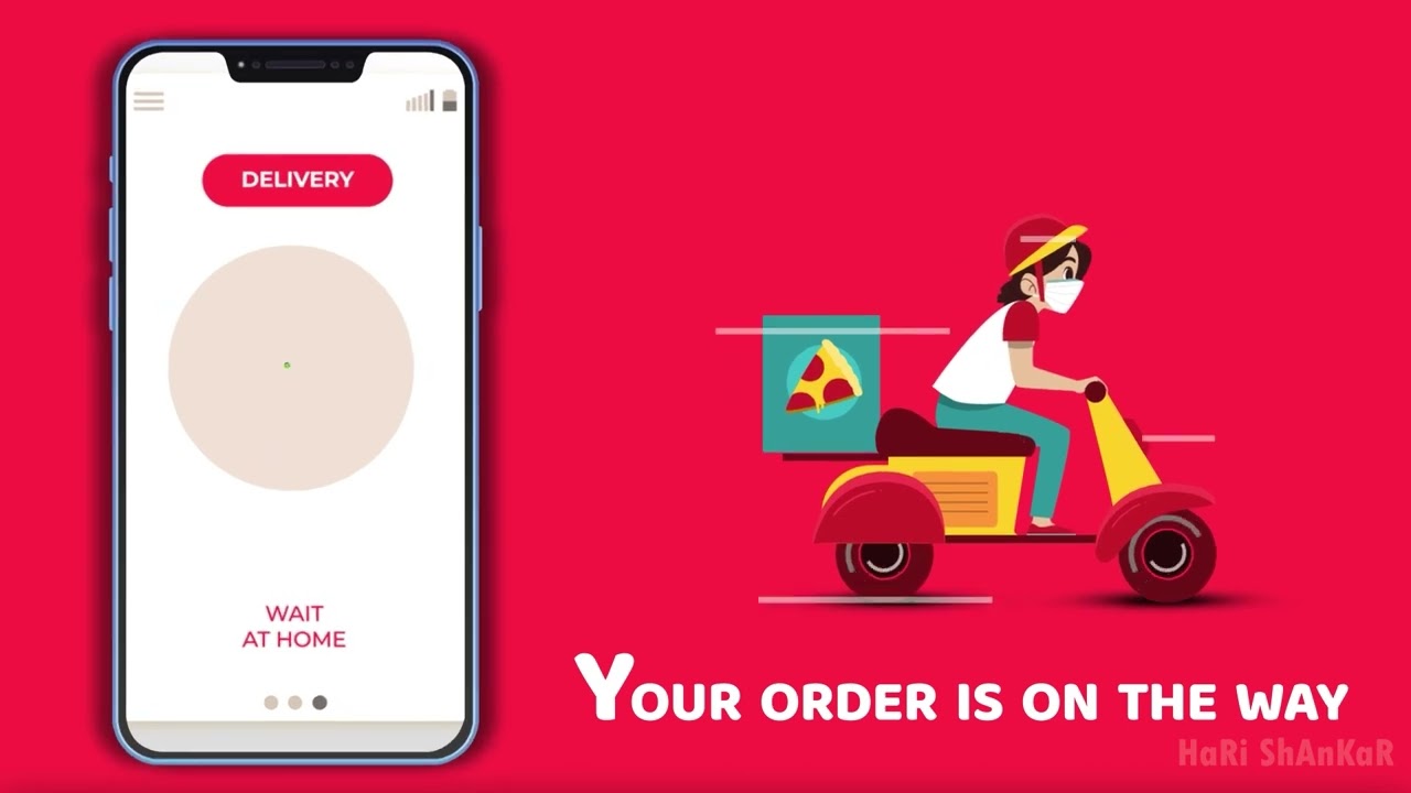 Food Delivery Animation video | After Effects |