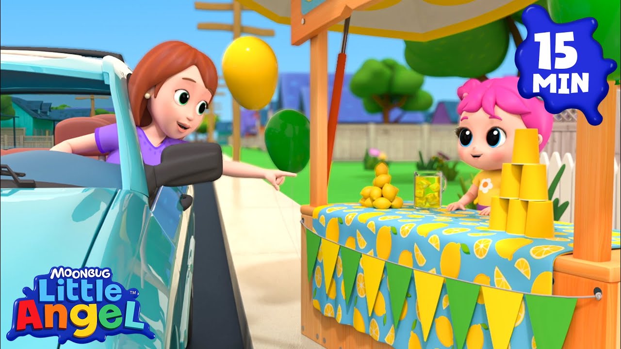 Lemonade Stand 🍋 Fun Sing Along Songs by @LittleAngel Playtime