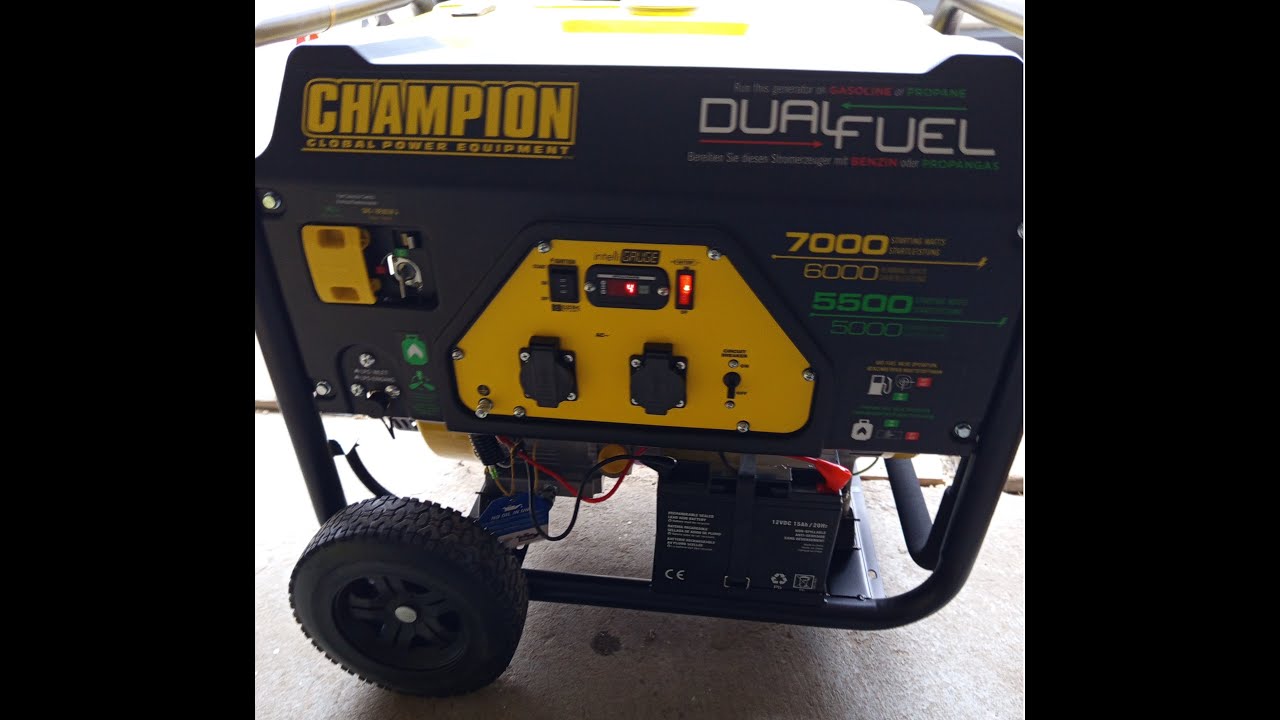 AGREGAT CHAMPION CPG7500E2-DF DWUPALIWOWY 7KW AVR. CHAMPION CPG7500E2-DF DUAL FUEL 7KW AVR GENERATOR