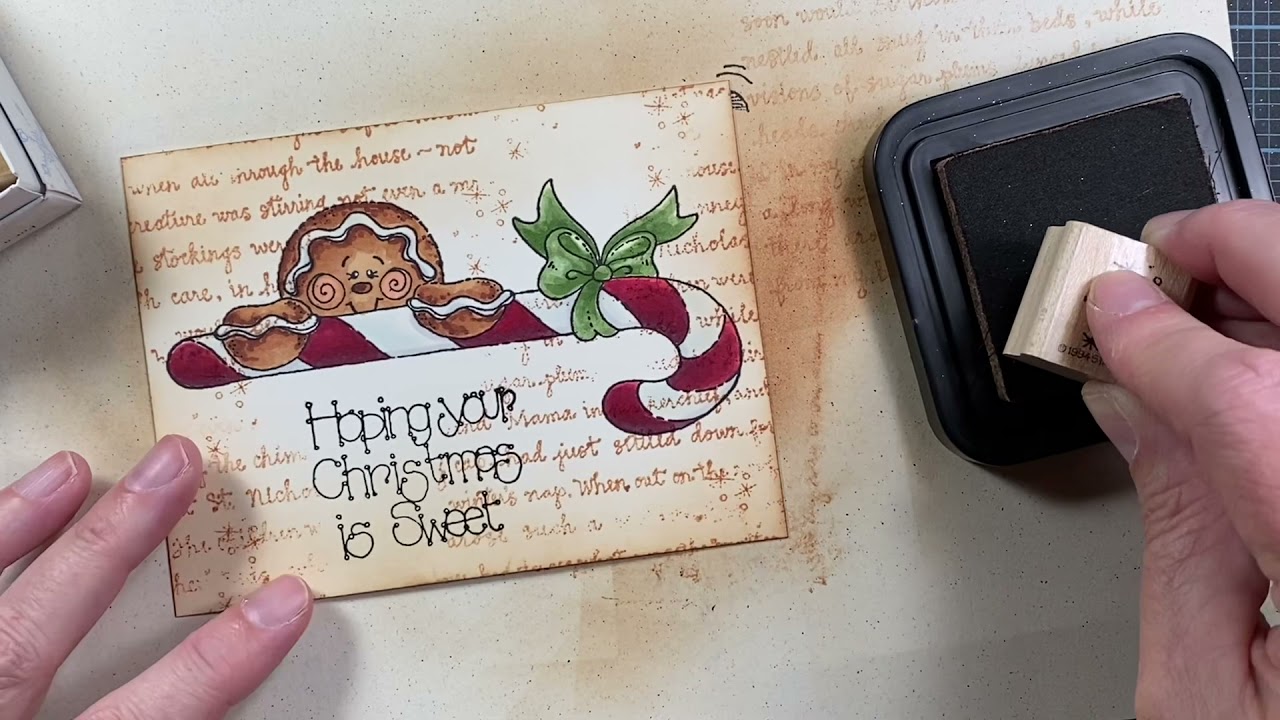Peeking Gingerbread | Process Video | High Hopes Rubber Stamps