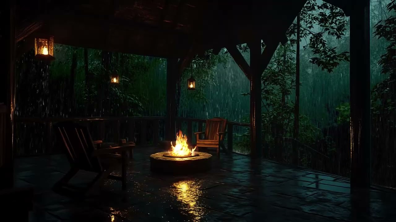 Dense Jungle Rain Frequency | Sleep Inducing Atmosphere for Emotional Balance