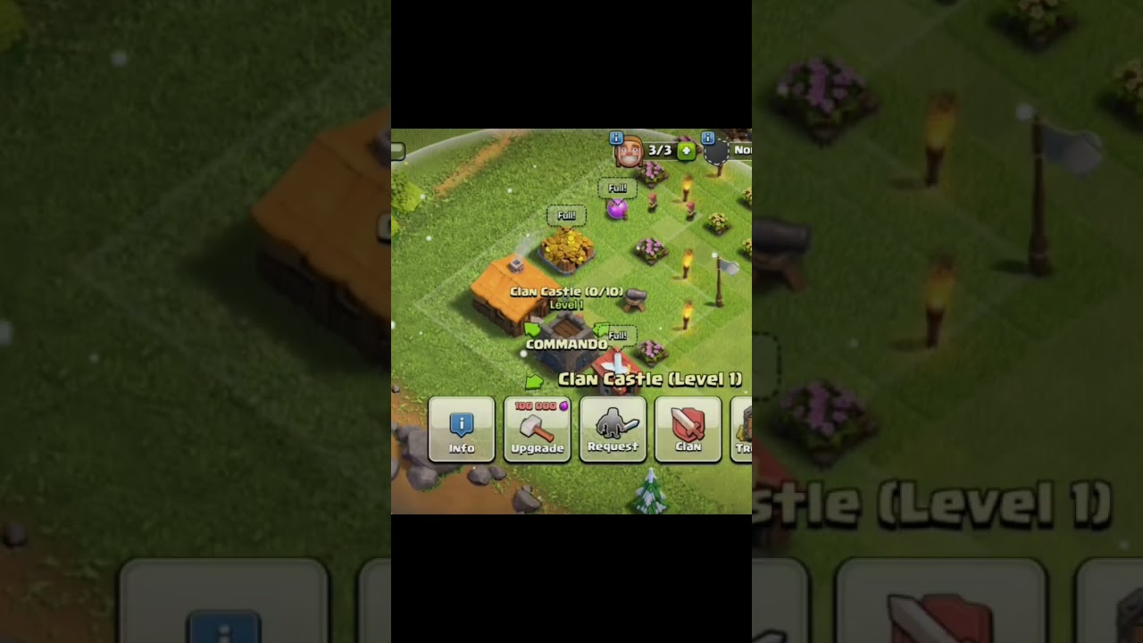 Th 1 with cc               # clashofclans#supercell#th1#new#shorts #th1