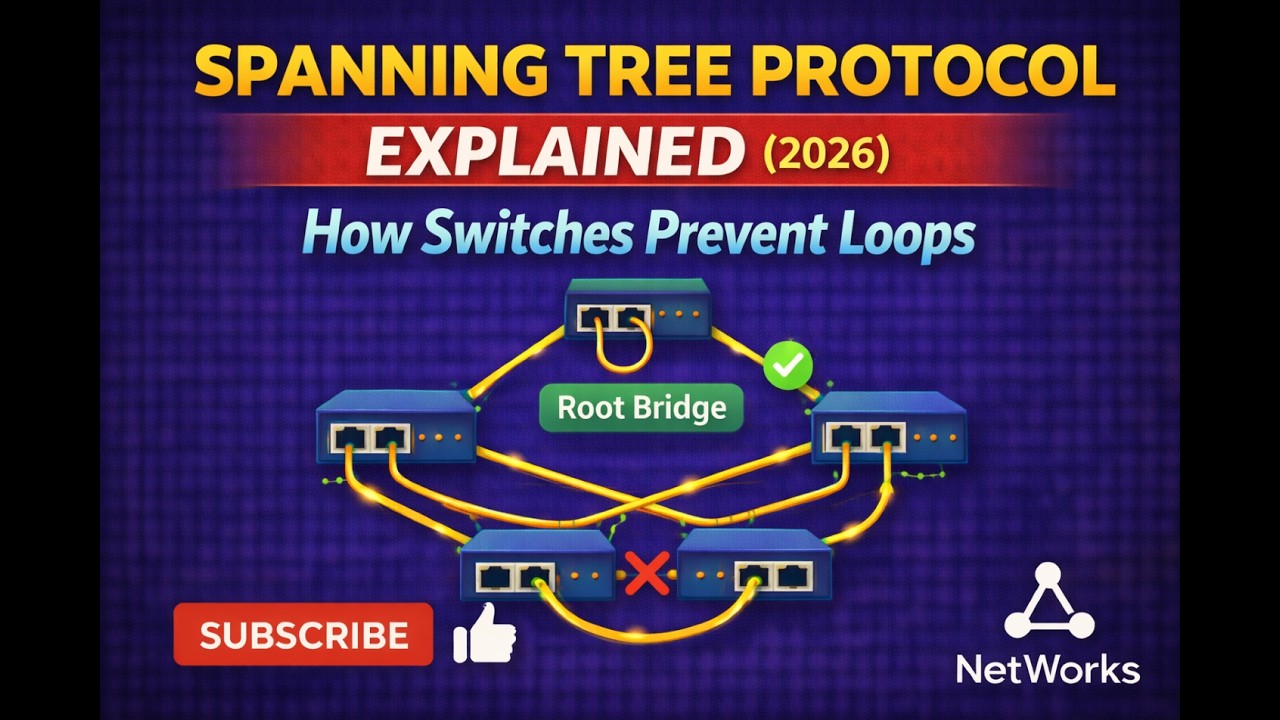 Spanning Tree Protocol Explained (2026) – How Switches Prevent Loops