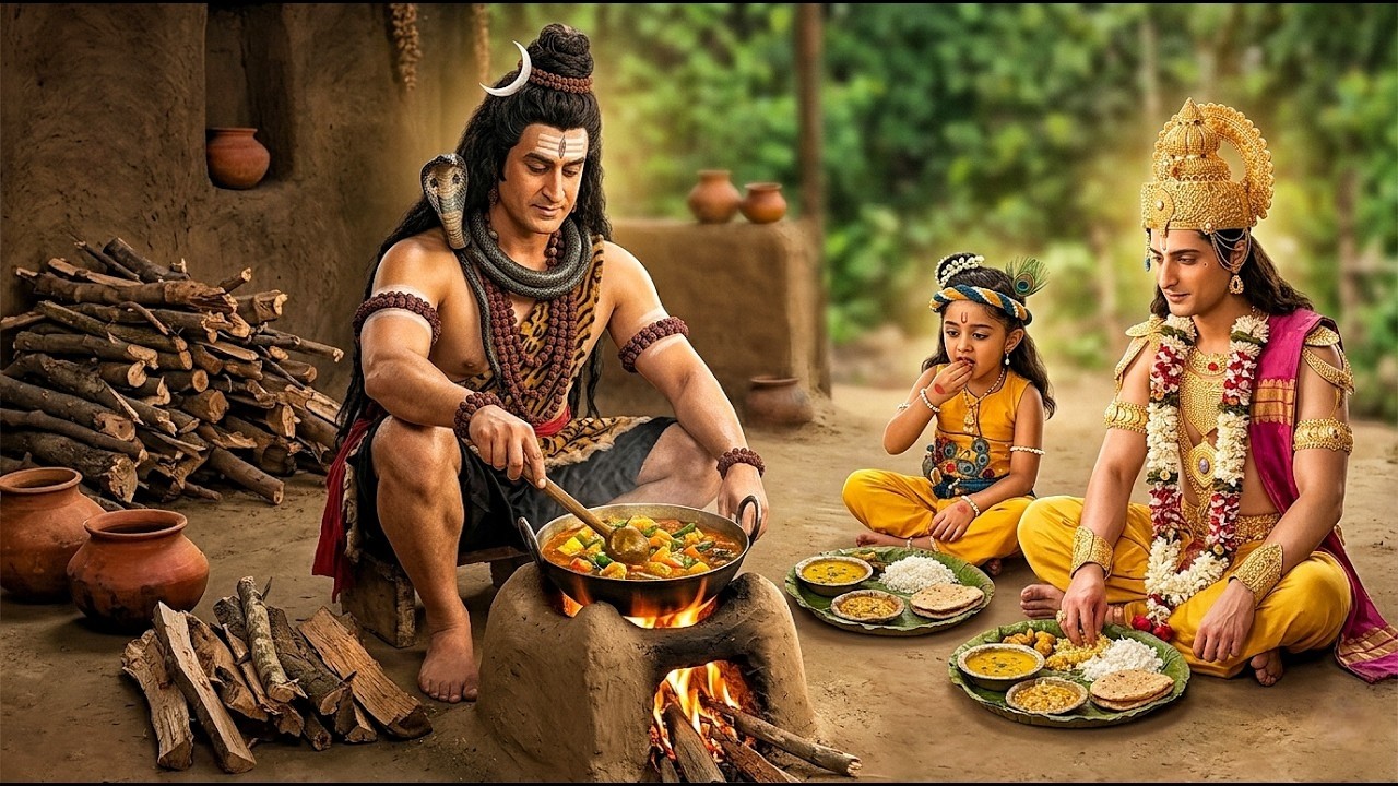 बाल कान्हा के लिए महादेव ने बनाए दिव्य भोजन | यशोमती मईया के नंदलाला | Shree Krishan Leela